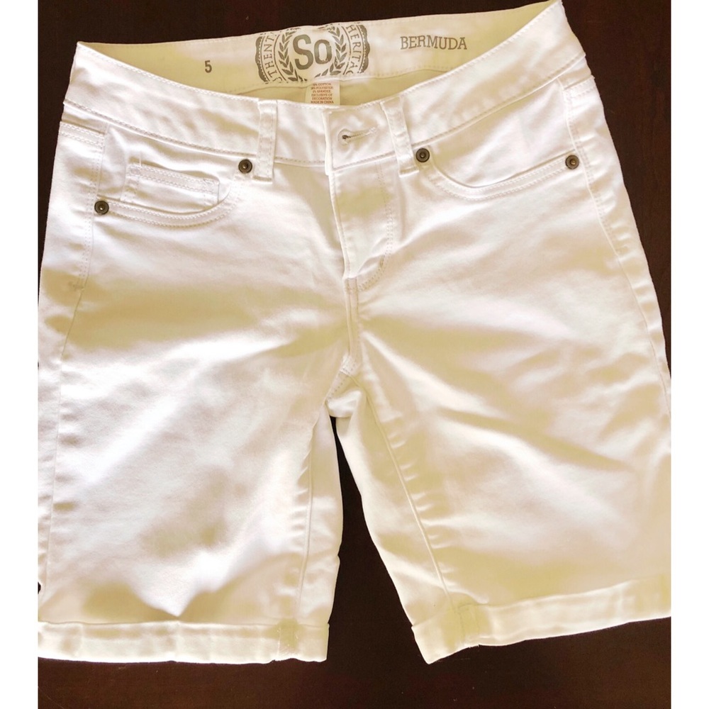 White Bermuda Shorts